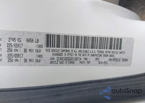 2016 Dodge Grand Caravan American Value Pkg from USA, damaged, VIN 2C4RDGBG6GR169714